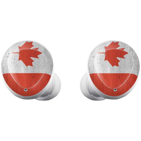 Canada Flag Distressed Galaxy Buds Plus Skin